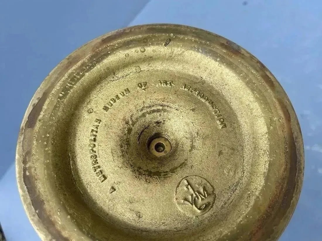 A Brass Candlestick with ejector - 4