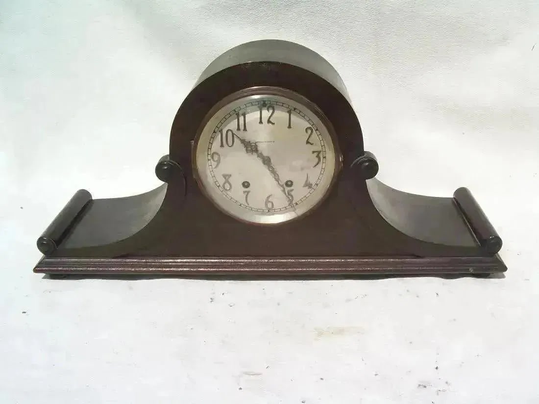 Antique Set Thomas Mantle clock: An antique Set Thomas mantle clock- NONE Working condition with original parts.Measures: 20" inches long, 5" inches wide & 9" 1/2 inches tall.