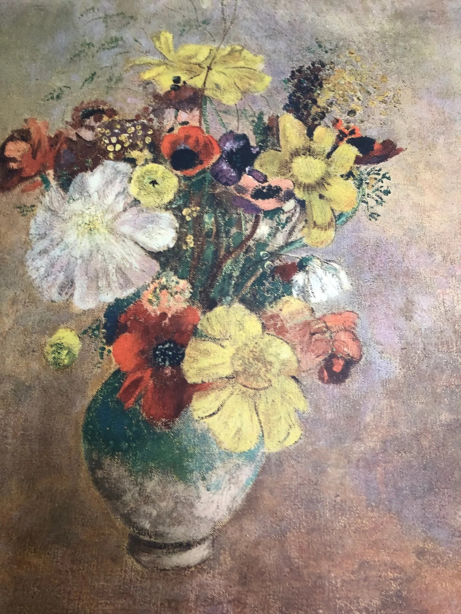 A David Ashley inc 1946 still life print: A David Ashley inc 1946 still life print adhered to a cardboard. The work measures 16 inches wide by 21 inches long.This Lot is located in Boston Massachusetts and will be shipped from Newton