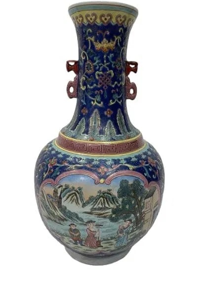 A Chinese Famille Rose porcelain vase made for the European Market (1 of 20)