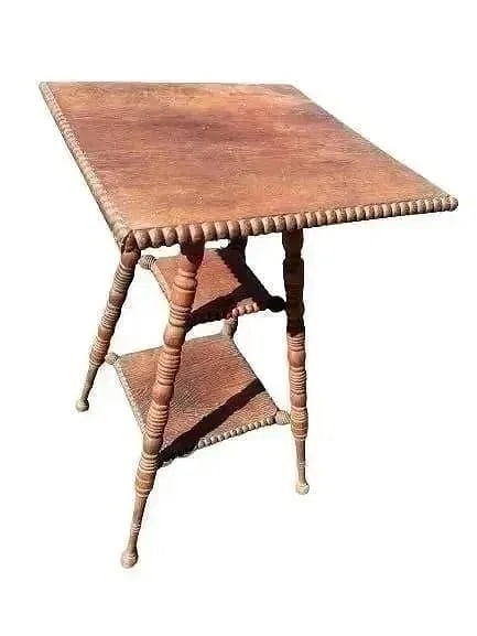 Antique Oak Square Table (1 of 11)