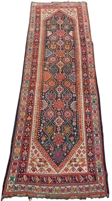 Antique Persian Kurdish Qashquai handwoven tribal runner (1 of 17)