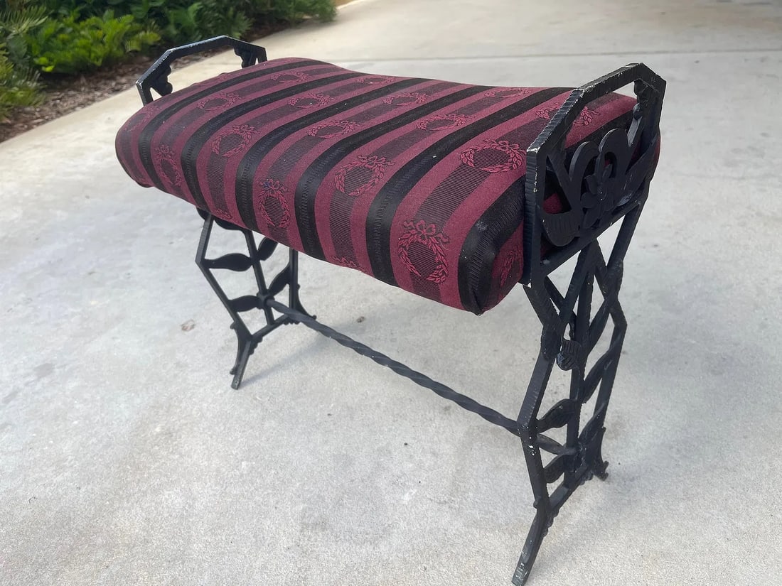 Antique Cast Iron Window Bench - 11