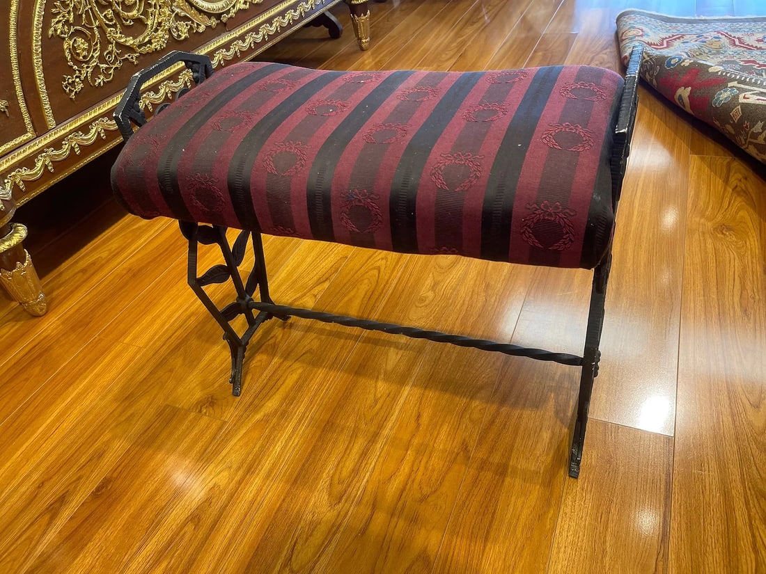 Antique Cast Iron Window Bench - 12