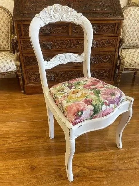Antique Refinished Accent Chair - 13
