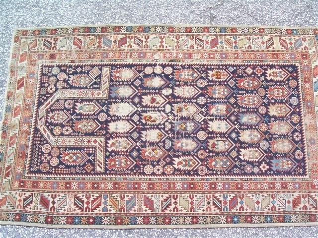 ANTIQUE CAUCASIAN SHIRVAN MARASALI ORIENTAL PRAYER RUG (1 of 10)
