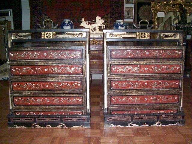 Important Antique Chinese Wedding Dowry Boxes & Carrier (1 of 10)