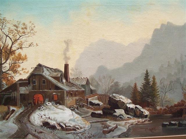 Attributed Louis claude mallebranche oil Painting (1 of 10)