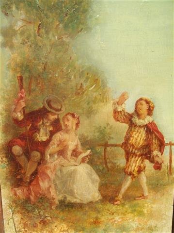 After Jean Andre Castaigne Oil on panel -listed artist (1 of 10)