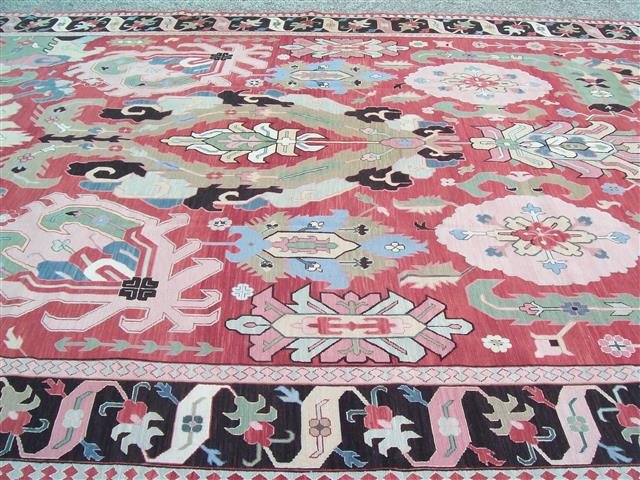 Palace size HandWoven SUMAC RUG 12.3 BY 18.1 (1 of 10)