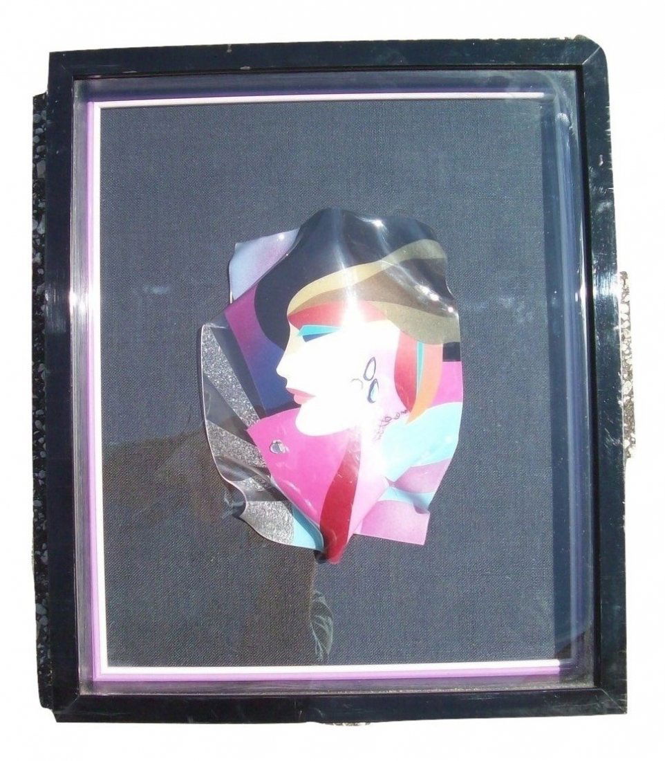 Ned Moulton Reverse Painting titled NEW YONDER (1 of 6)