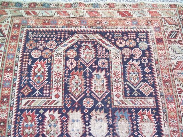 ANTIQUE CAUCASIAN SHIRVAN MARASALI ORIENTAL PRAYER RUG (1 of 10)
