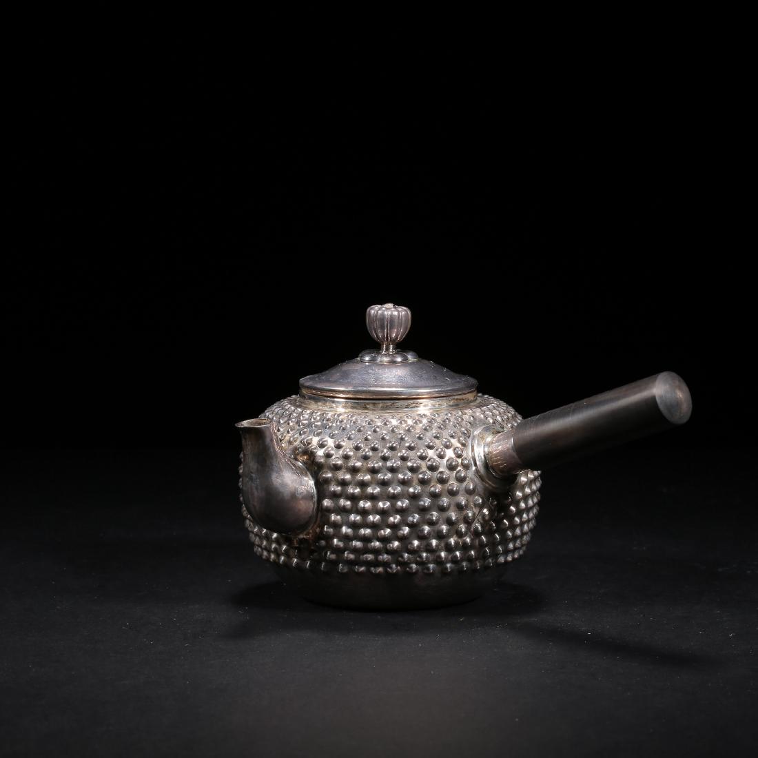 CHINESE SILVER TEA COOKER (1 of 9)