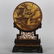 CHINESE MULTISTONE PLAQUE ON ROSEWOOD TABLE SCREEN - 7