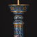 CHINESE PAIR OF CLOISONNE CANDLE STANDS - 3