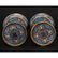 CHINESE PAIR OF CLOISONNE CANDLE STANDS - 7