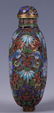 CHINESE GILT BRONZE FILLED ENAMEL SNUFF BOTTLE - 5