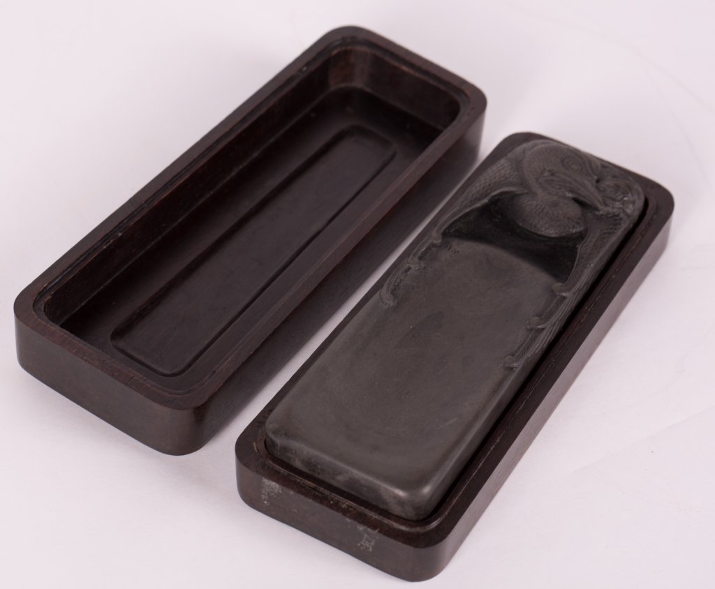 CHINESE CARVED INK STONE WITH POEM (1 of 7)