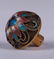 CHINESE GILT BRONZE FILLED ENAMEL SNUFF BOTTLE - 9