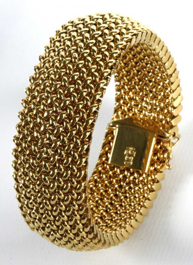 Italian gold mesh bracelets Clearance