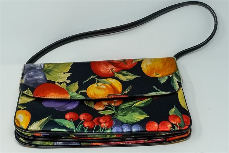 VINTAGE DOLCE & GABBANA PRINTED FRUIT SHOULDER BAG (1 of 7)