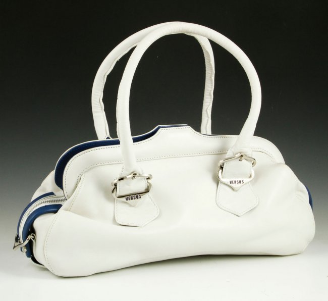 Versace White Buffalo Leather Bag (1 of 4)