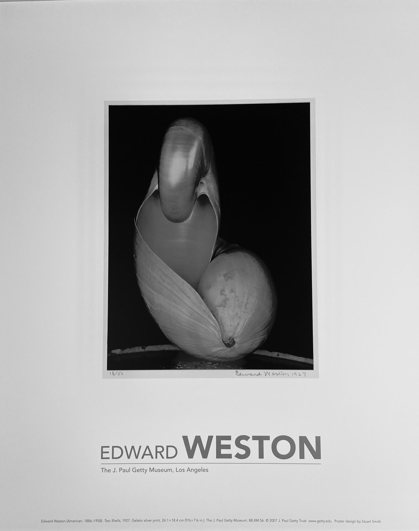 Edward Weston Exhibition Poster for the J. Paul Getty (1 of 2)