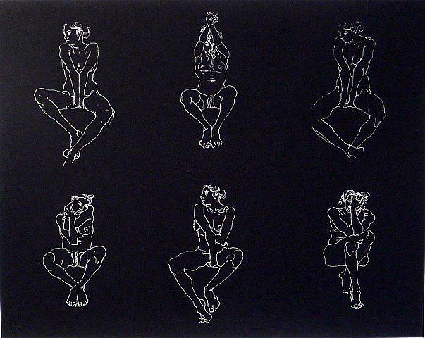 "Untitled, Six Nudes" by Robert Graham: "Untitled, Six Nudes" by Robert Graham, 2004, Published by Self Help Graphics, under Master Printer Joe Alpuche. This is a hand printed silkscreen measuring 19.75" x 26". Signed and numbered by the ar