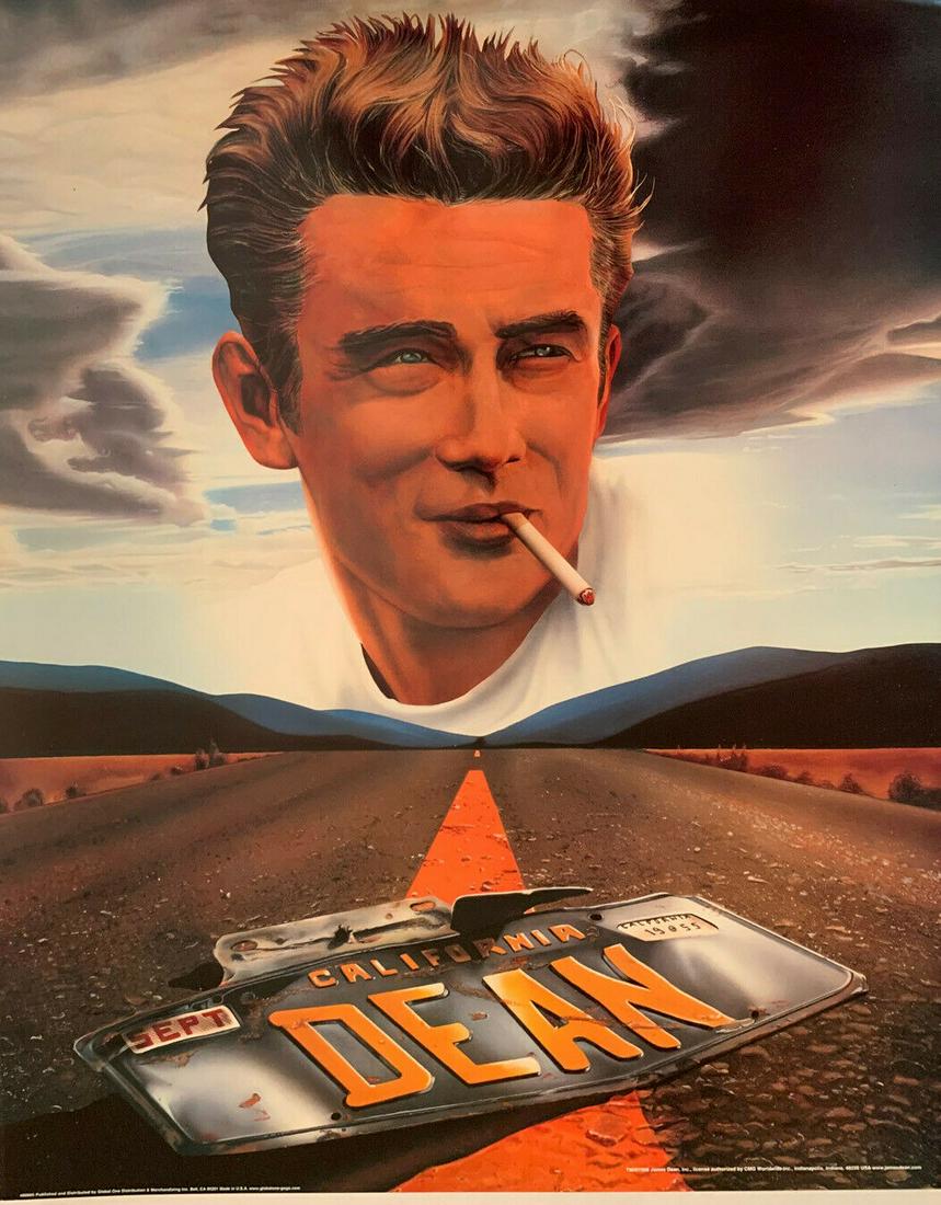 James Dean California License Plate Poster, 1998 (1 of 3)