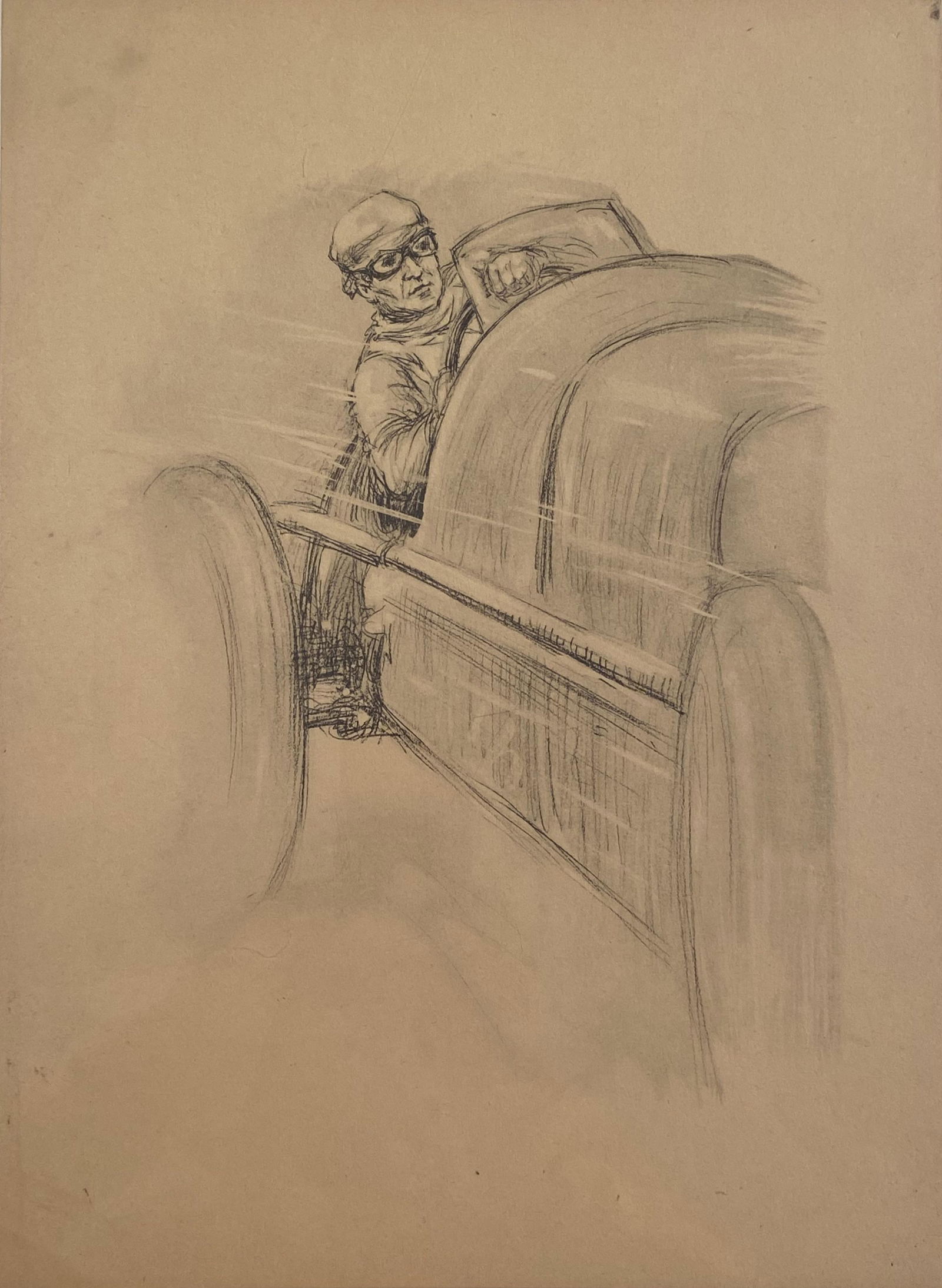 Vintage Period Stone Lithographic Print by Roy Nockolds (1 of 1)