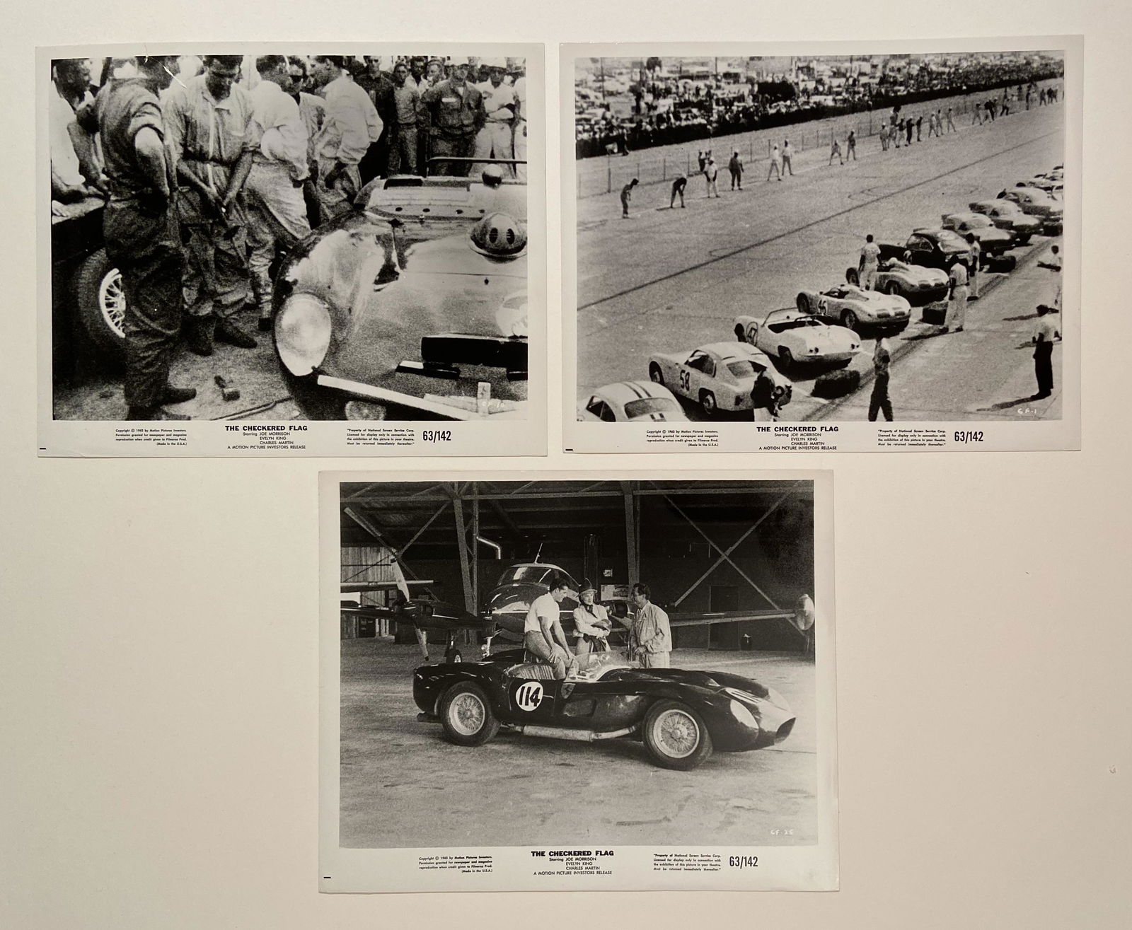 Three original photos for The Checkered Flag movie (1 of 1)