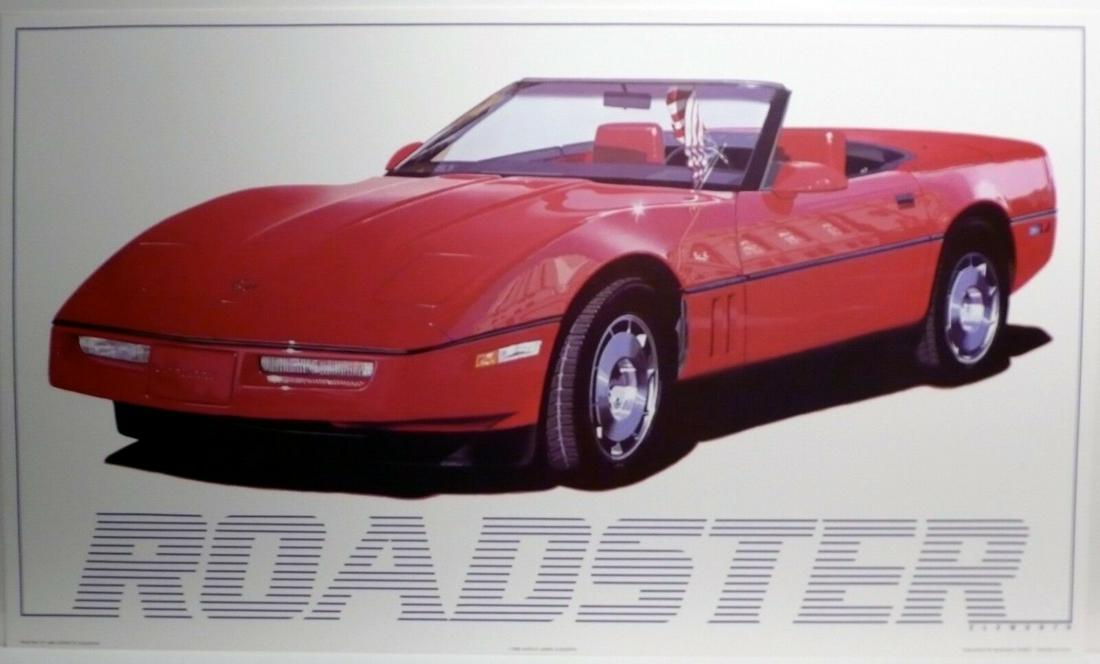 Corvette Roadster Poster by Harold Cleworth (1 of 1)