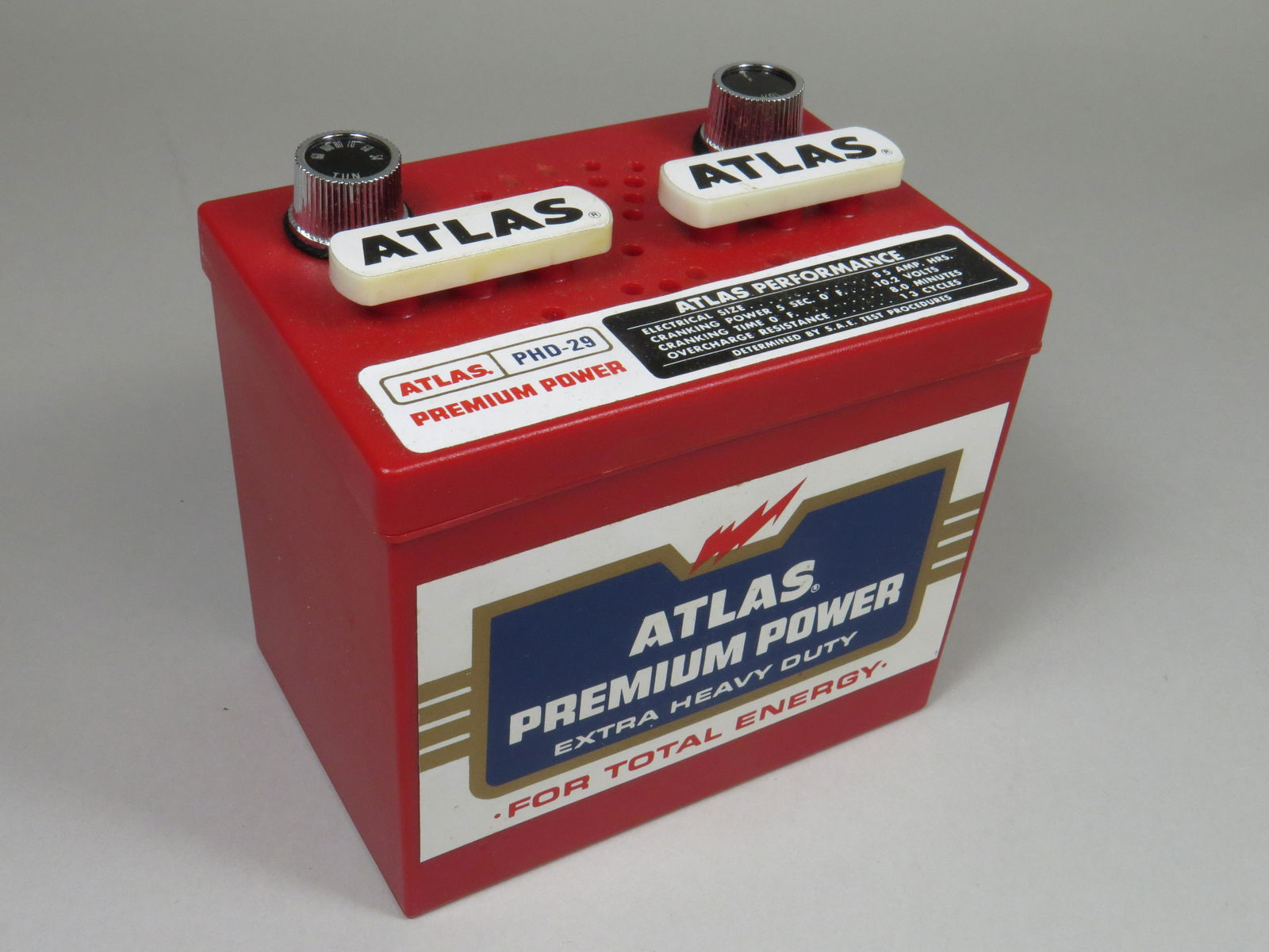 Two Car Battery Transistor Radios.  Atlas Premium Power (1 of 7)