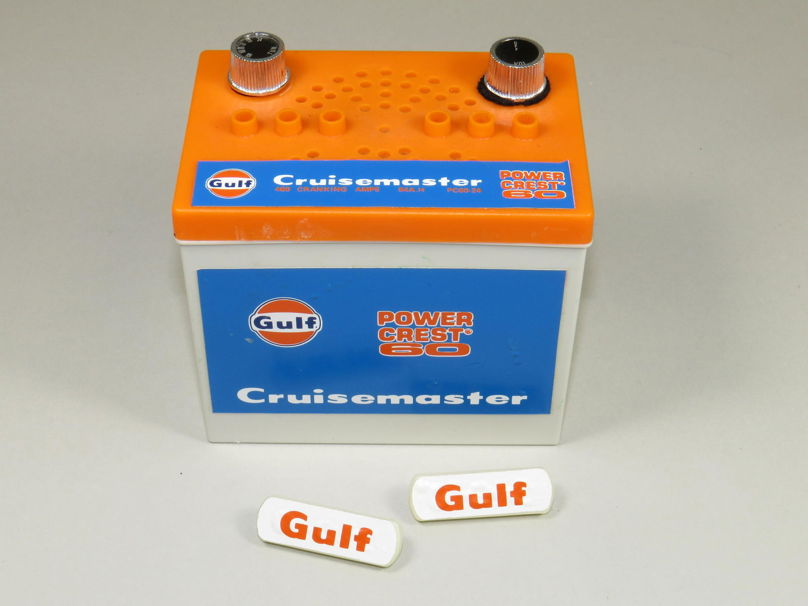Three Car Battery Transistor Radios.  Gulf Oil, Co_op, (1 of 5)