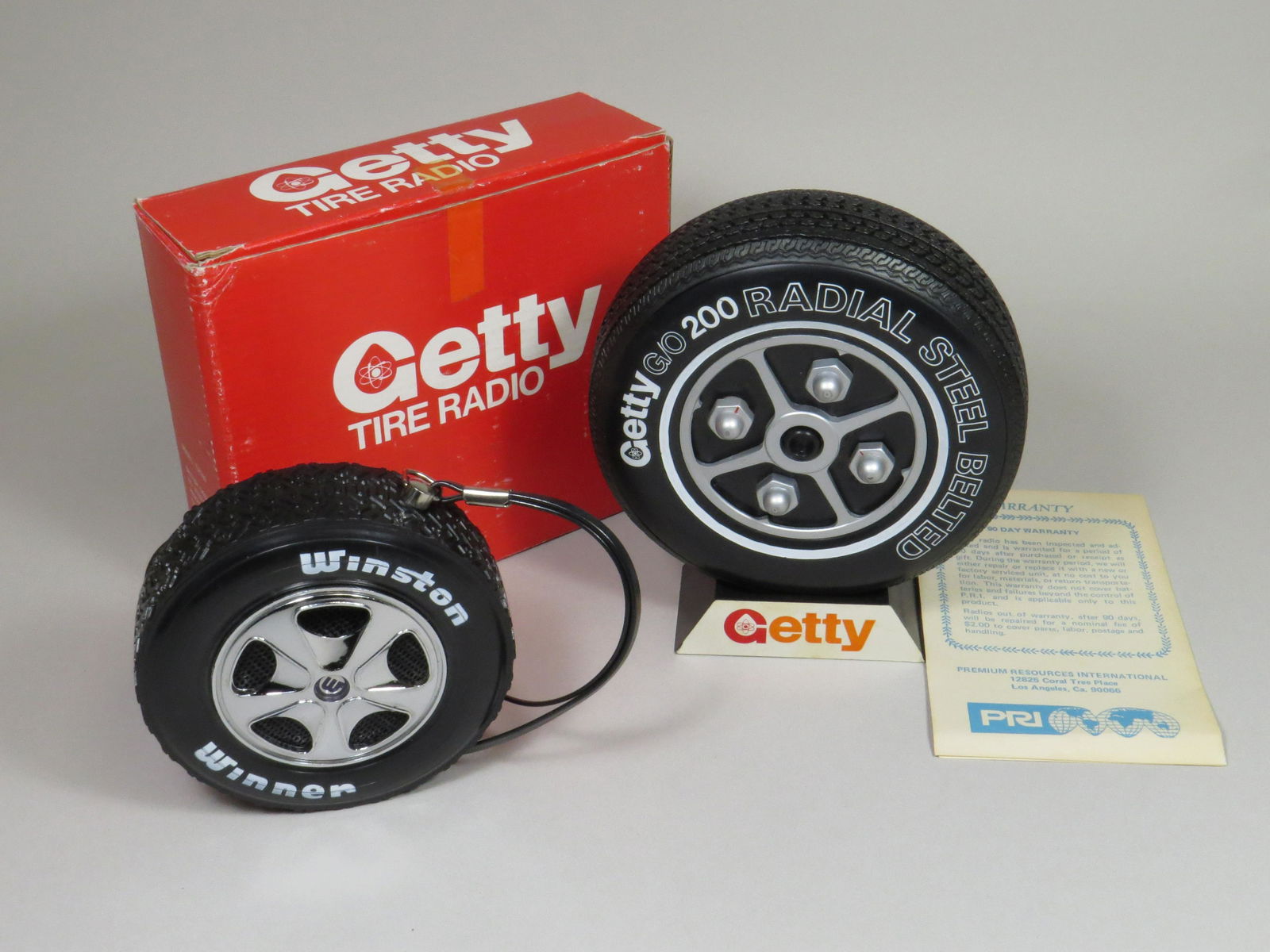 Group of two  Tire Radios, Winston and Getty (1 of 7)