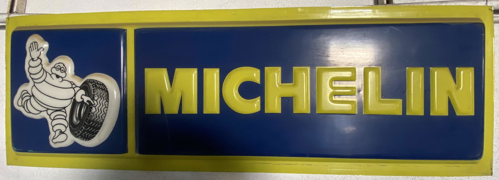 A rare plastic moulded Michelin Tire Sign (1 of 5)
