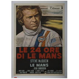 Steve McQueen Le Mans original folded Italian one sheet