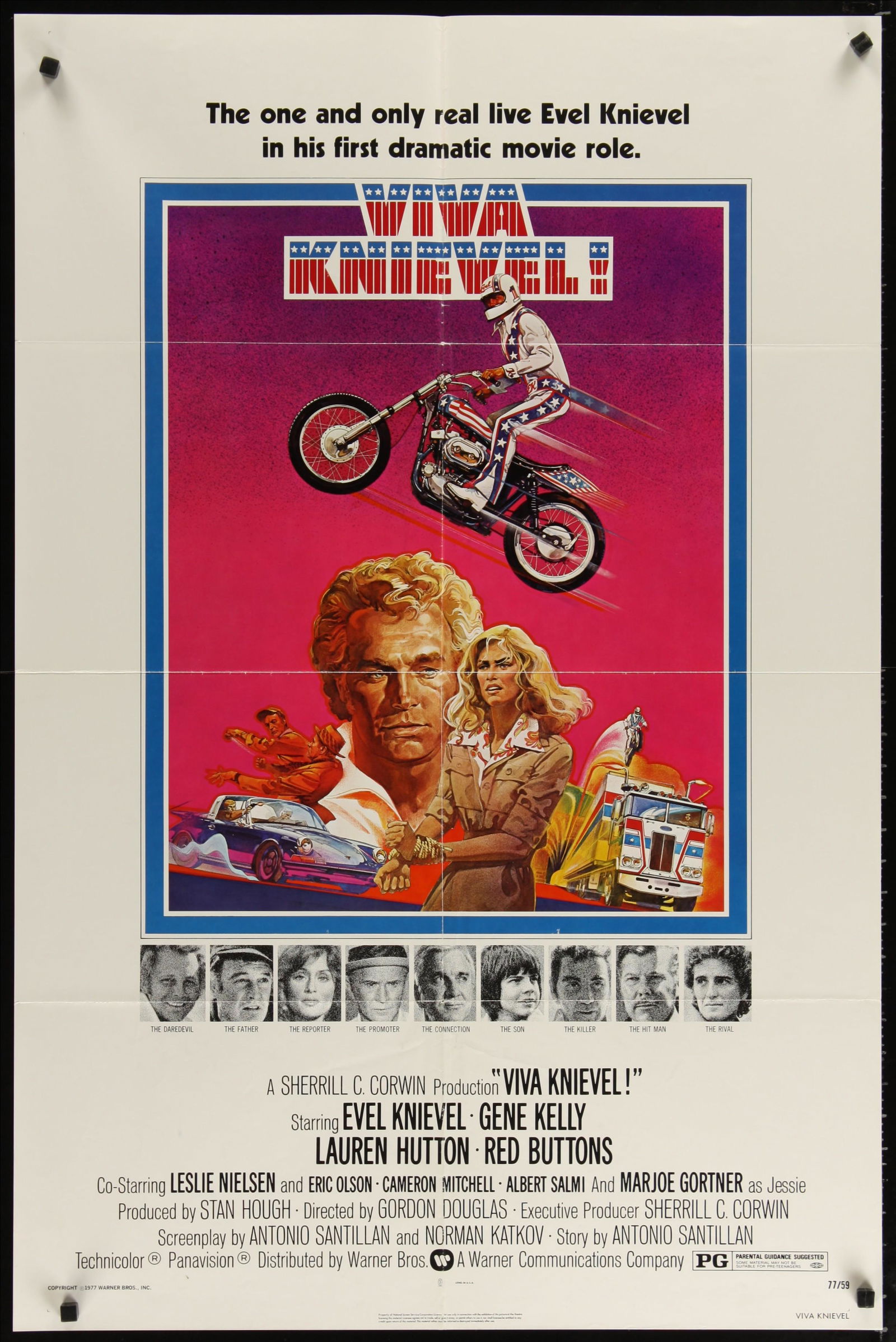 VIVA KNIEVEL, 1977  A Vintage Theatrical Poster (1 of 1)