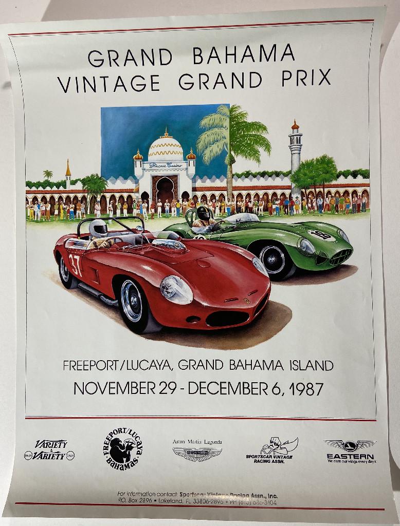 Ferrari vs. Aston Martin, Bahamas Road race poster (1 of 2)