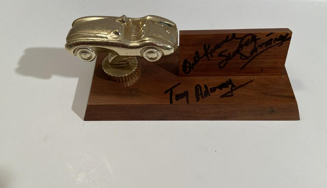 Small metal and wood signed trophy Shelby Drivers (1 of 3)