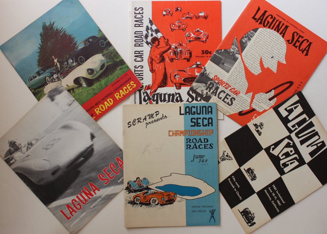 Laguna Seca Early Sports Car Race Program SET  of 10 (1 of 2)