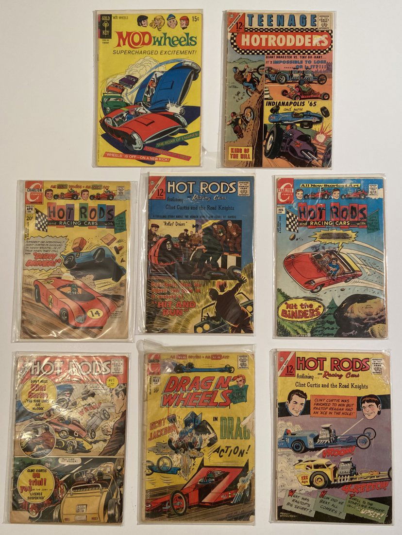 1960's Comics Hot Rods and Racing Cars, Mod Wheels, (1 of 1)