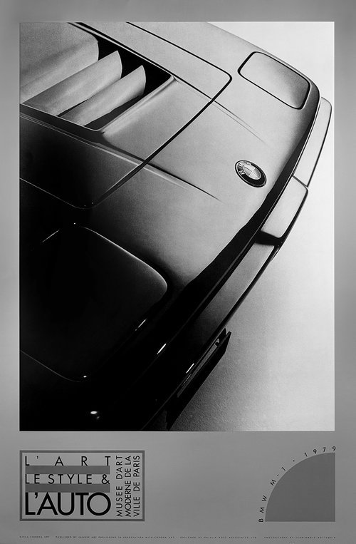 1979 BMW M-1 Continuous Tone (No Dots) Poster, Rare (1 of 3)