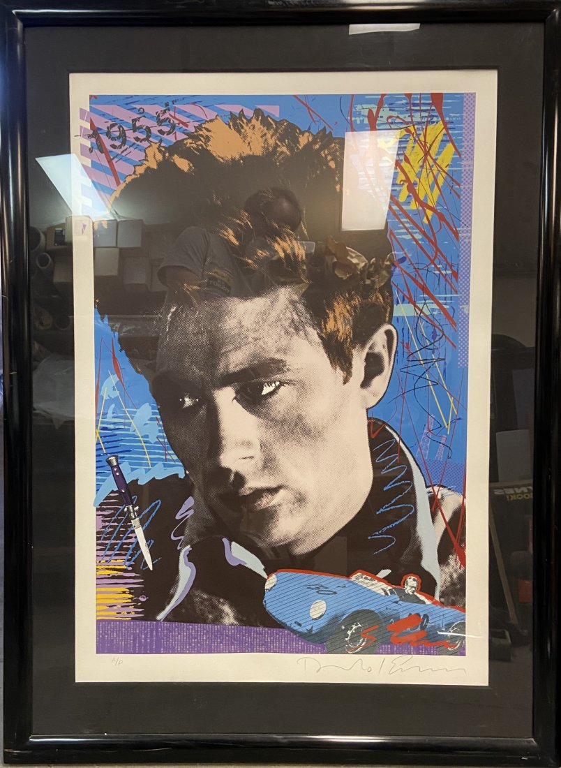 James Dean Porsche Duardo Silkscreen Print (1 of 4)