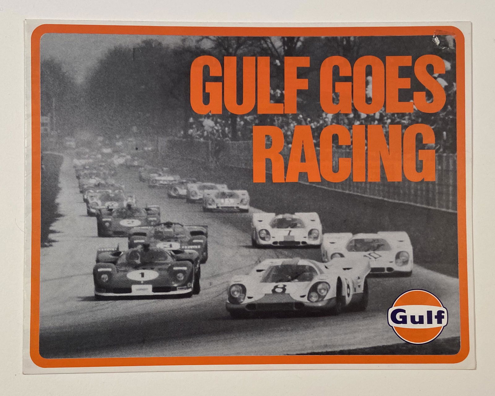 “Gulf Goes Racing” Vintage fold out color (1 of 4)