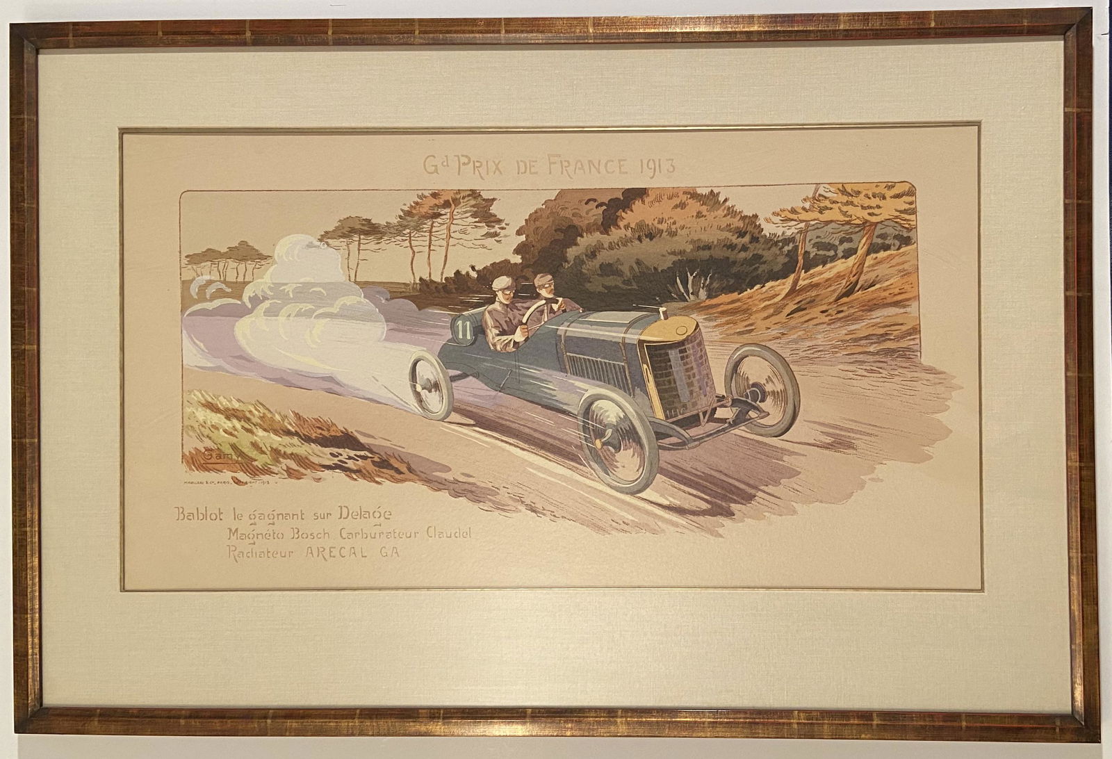 Gamy Print, Grand Prix de France 1913? Delage Print (1 of 4)