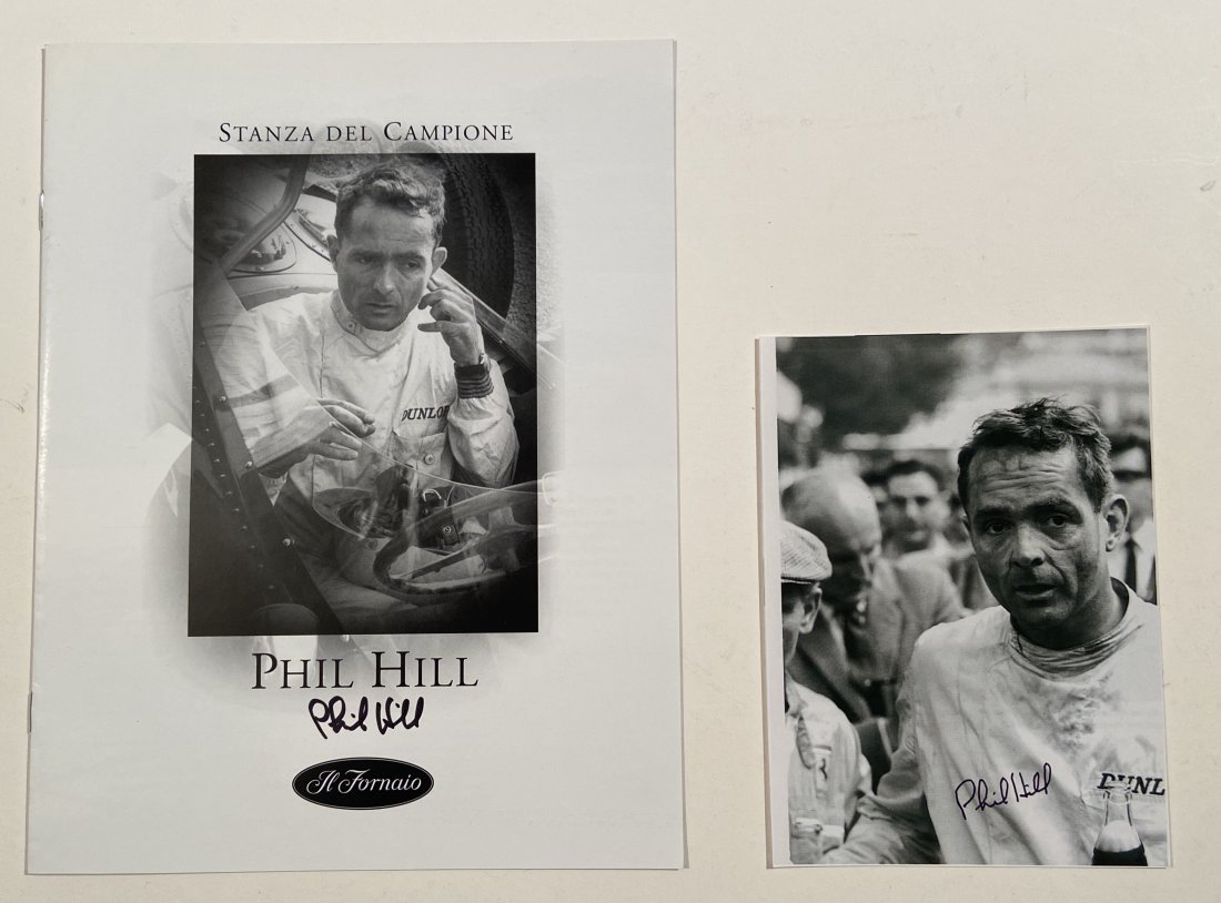 Phil Hill signed items Champione Ferrari Formula One (1 of 3)