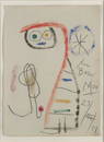 Joan Miro (1893-1983) Composition Pour Borsi; Drawing, 1951