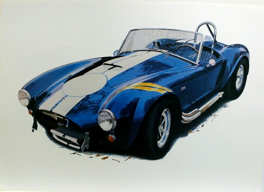 Shelby Cobra 427 Rare print by Harold Cleworth. Super (1 of 1)