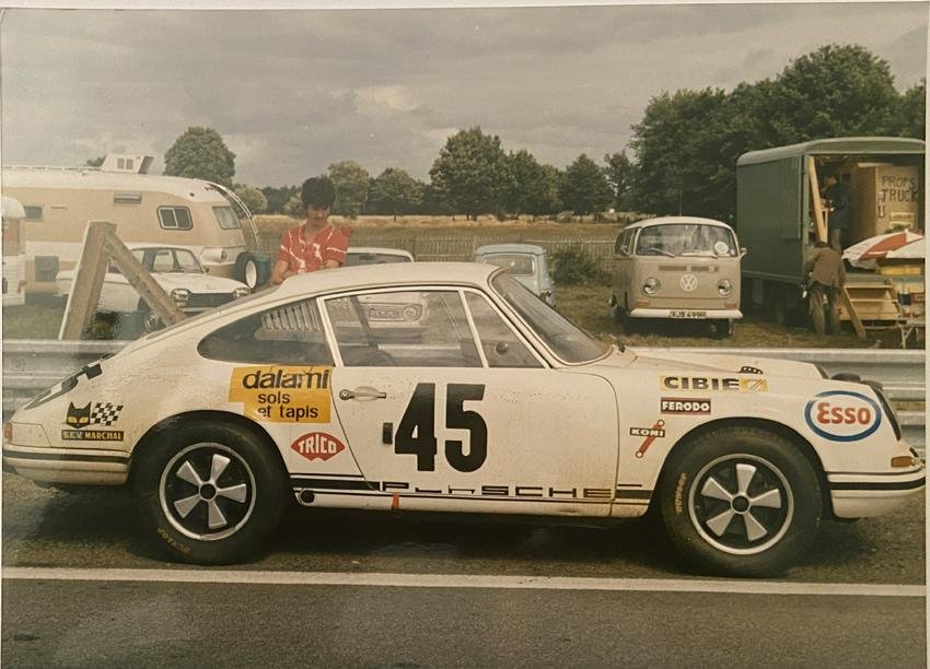Steve McQueen Le Mans, original Porsche photo from Nikita Knatz, 1971,: Steve McQueen Le Mans, original Porsche photo from Nikita Knatz, the visual designer for the film back in 1971, photo measures 7 x 9.5 inches, this came from his working set book.This car featured is